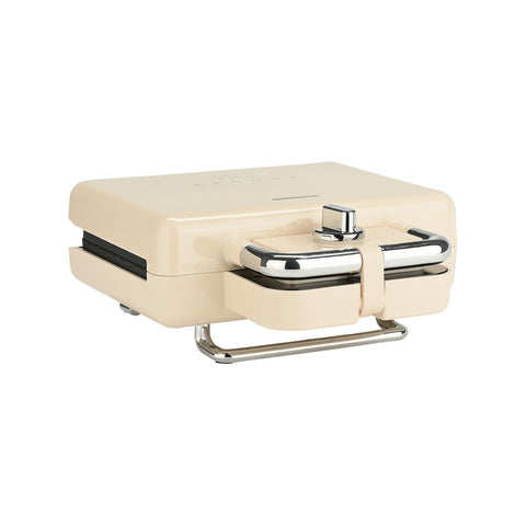Tostapane e Piastra Sandwich Retrò "Epoque" Crema con Piastre Rimovibili - 800W, Estia Home