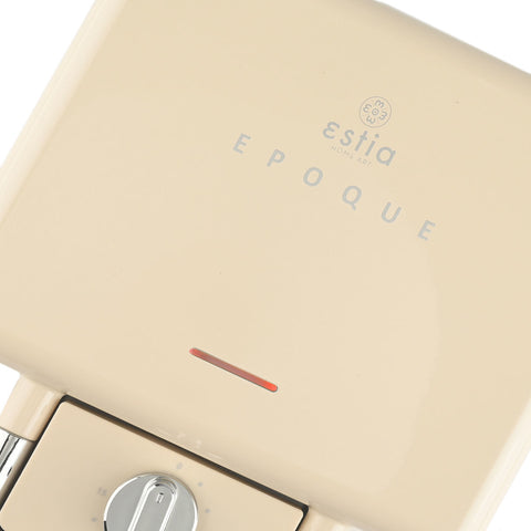 Tostapane e Piastra Sandwich Retrò "Epoque" Crema con Piastre Rimovibili - 800W, Estia Home