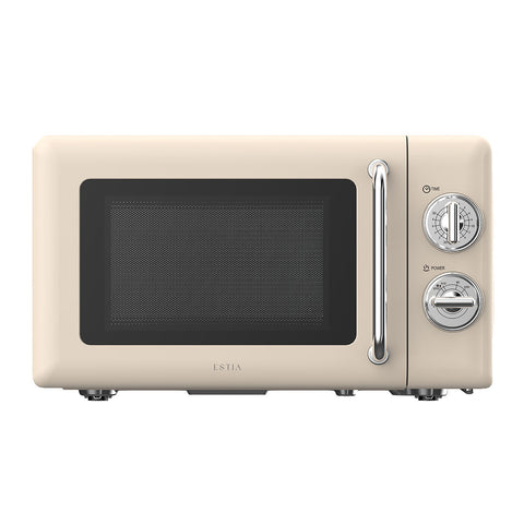 Forno a Microonde Retrò "Epoque" Crema 20LT 700W, Estia Home