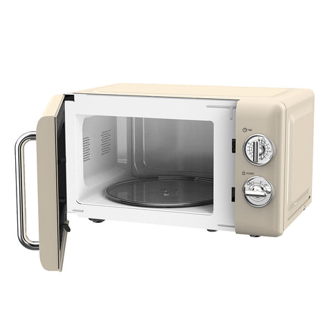 Forno a Microonde Retrò "Epoque" Crema 20LT 700W, Estia Home