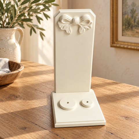 Porta Bicchieri da Appoggio con Fiocco – Kaluka Shabby Chic