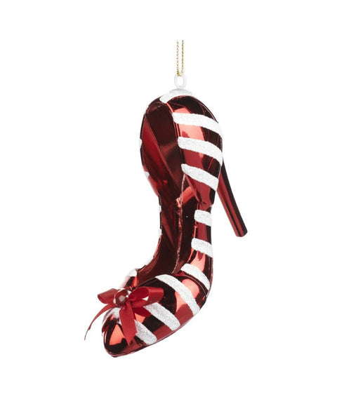 Addobbo Scarpa con Tacco Rossa 10cm in Vetro – Collezione The Candy Kingdom Goodwill