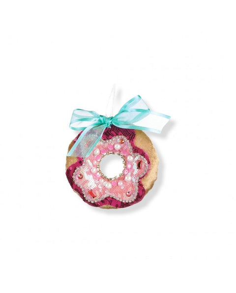 Decorazione Macaron/Donut Sequin Rosa 11 cm – Goodwill Christmas Collection