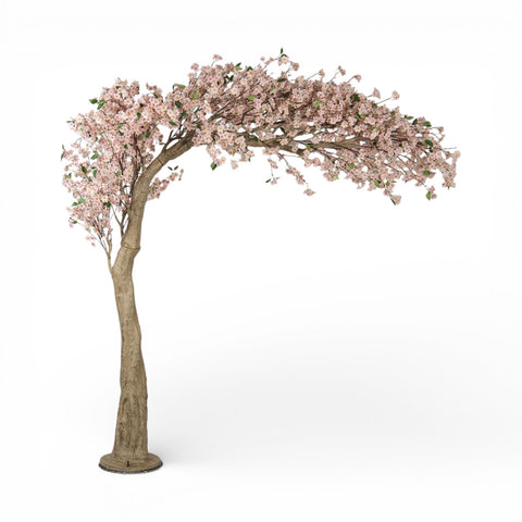 Fiore di ciliegio artificiale ad albero – h 320 cm (grigio/bianco, plastica) by Clayre & Eef