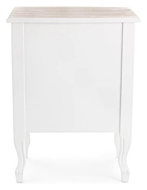 Comodino Justine in Legno a 3 cassetti - 50x35x66 cm