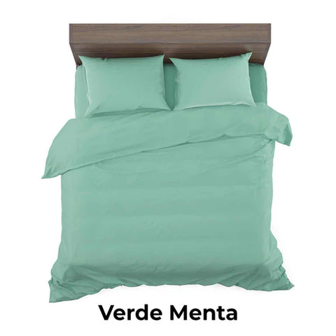 Juego de sábanas de color sólido