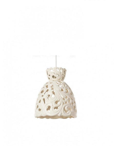 Lampadario campana in ceramica