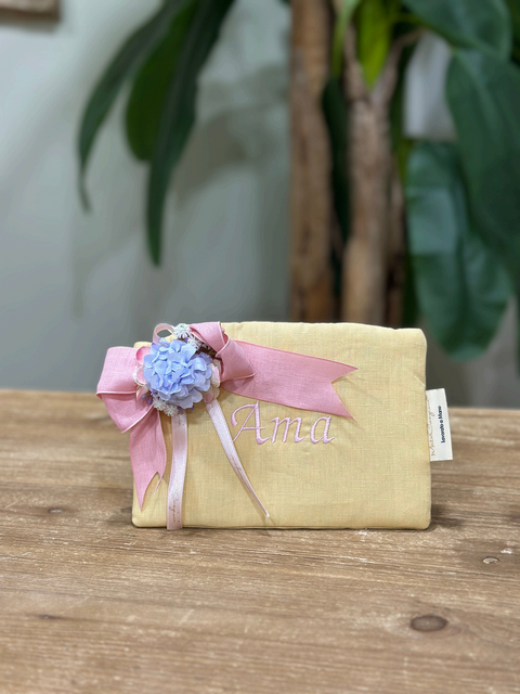 Pochette in Puro Lino Artigianale Collezione 2026 - Mata Creazioni