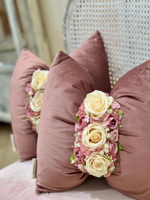 Velvet Bow Cushion