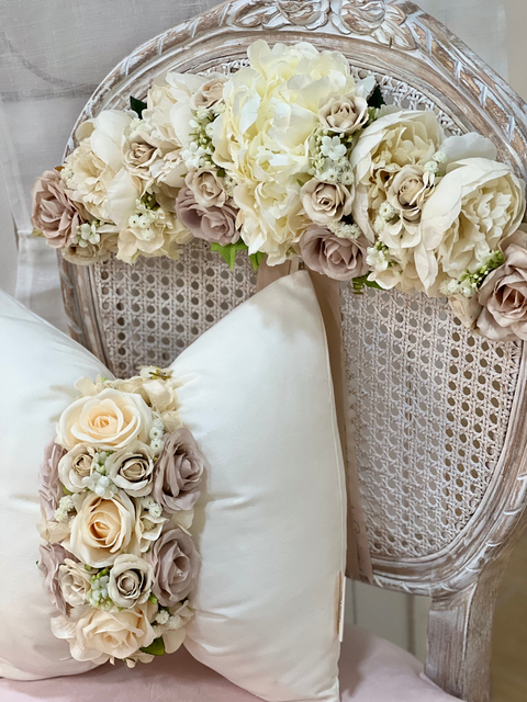 Velvet Bow Cushion