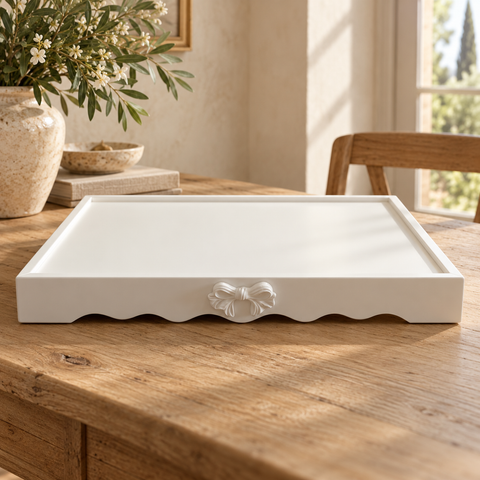 Vassoio con Fiocco – Kaluka Shabby Chic