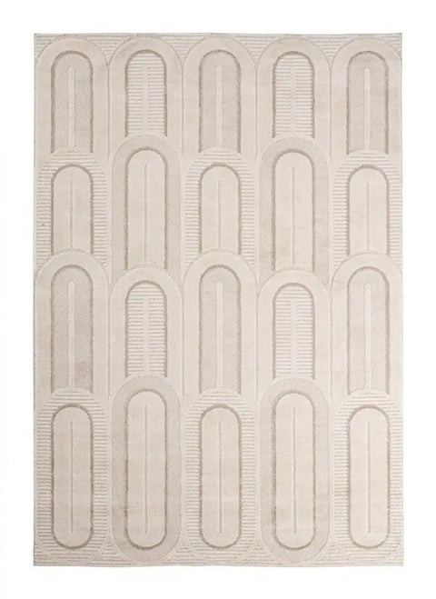 Tappeto Zina Crema Grigio - 200x290 cm