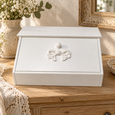 Porta Pane a Ribalta con Fiocco – Kaluka Shabby Chic