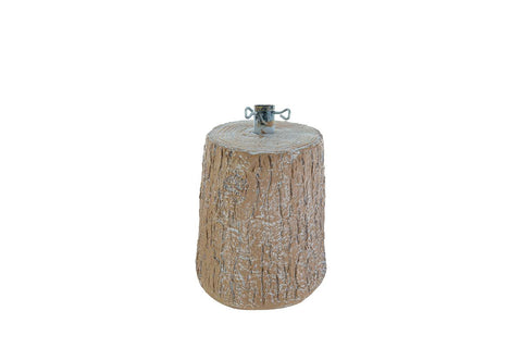 Base Tronco per Albero di Natale – Effetto Legno Chiaro Ø 38 mm – Varianti disponibili