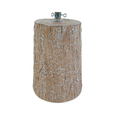 Base Tronco per Albero di Natale – Effetto Legno Chiaro Ø 38 mm – Varianti disponibili
