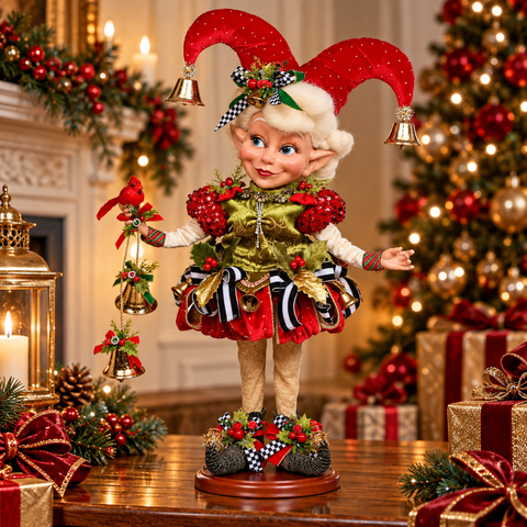 Elfa Holly Belle su Base (Holly Belle Elf Small)- Mark Roberts per Goodwill, 32cm