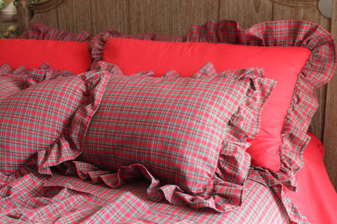 Set Letto Tartan - Realizzato totalmente a mano