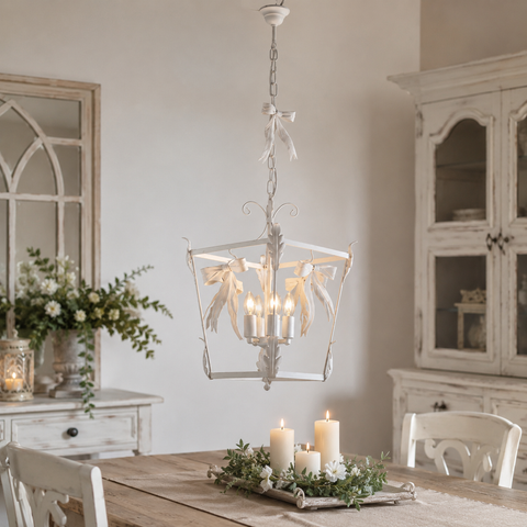 Lantern Chandelier Bow Line Miù 46x35cm