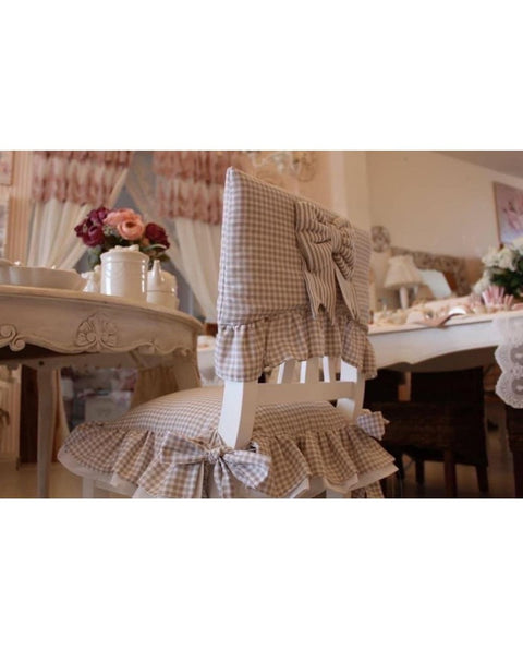 Set Coprisedia con fiocco Country chic