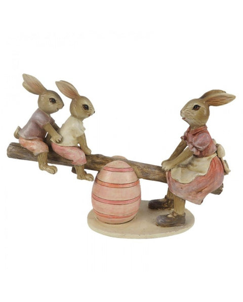 Bunnies on a swing