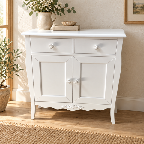Credenzina 2 Ante e 2 Cassetti – Kaluka Shabby Chic