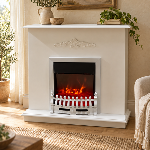 Camino con Stufa Elettrica – Kaluka Shabby Chic