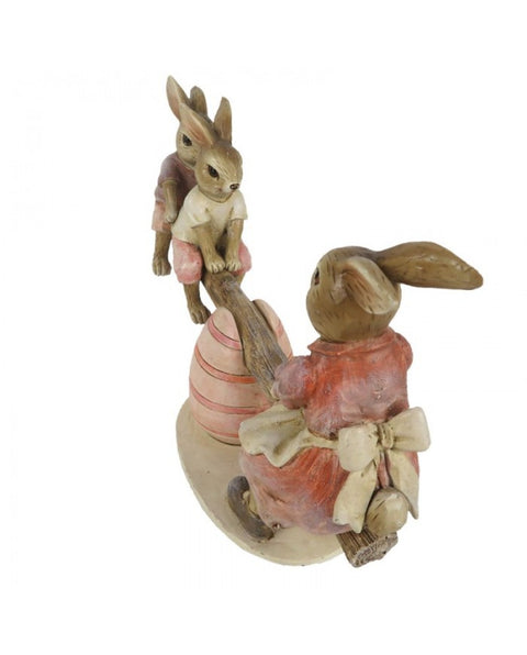 Bunnies on a swing