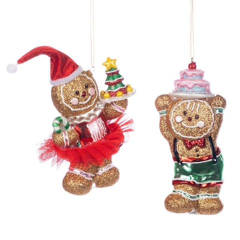 Omini di Pandizenzero Glitter 10 cm in Vetro – Coppia Lei & Lui Goodwill