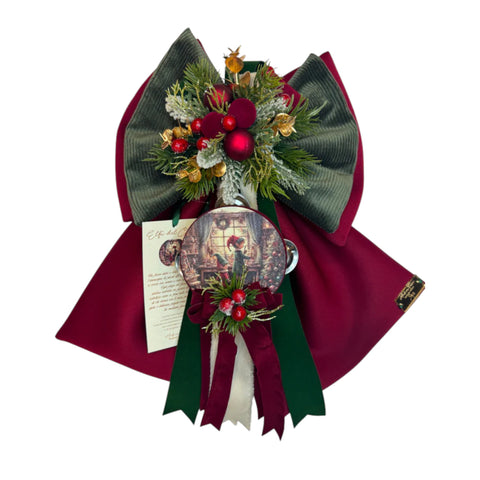Fiocco Natalizio “Elfi del Cuore” – Altezza 40 / 50 / 80 cm – Madame Fioccò