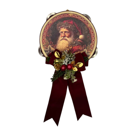 Tamburello Natalizio “Passione Cardinale” – 10 / 13,5 / 18 cm – Madame Fioccò
