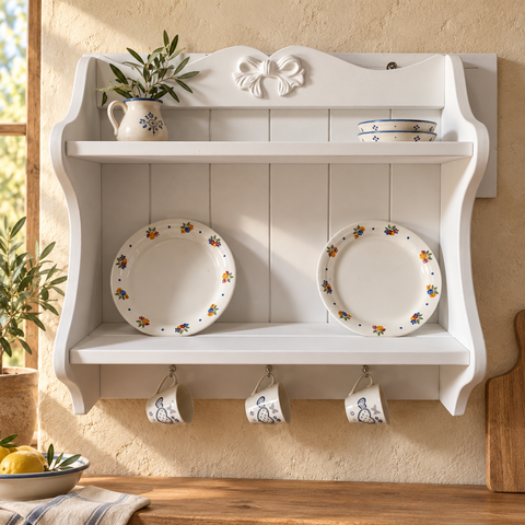 Piattaia Curva con Fiocco – Kaluka Shabby Chic