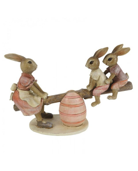 Bunnies on a swing