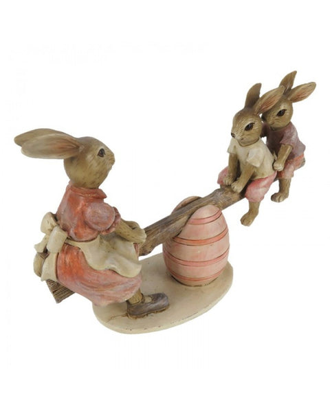 Bunnies on a swing