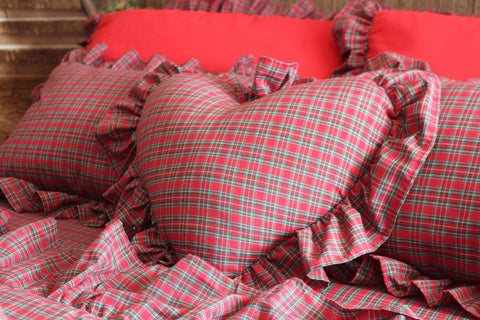 Set Letto Tartan - Realizzato totalmente a mano