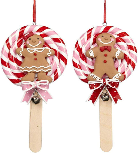 Decorazione Lollipop Gingerbread in Argilla 14 cm – Goodwill Christmas Collection