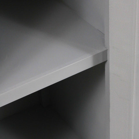 Credenza Shabby Chic Grigia "Vicenzo" in Pino e MDF - 120x40x90 cm