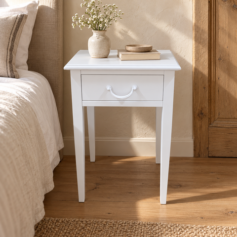 Comodino con Cassetto e Maniglia – Kaluka Shabby Chic