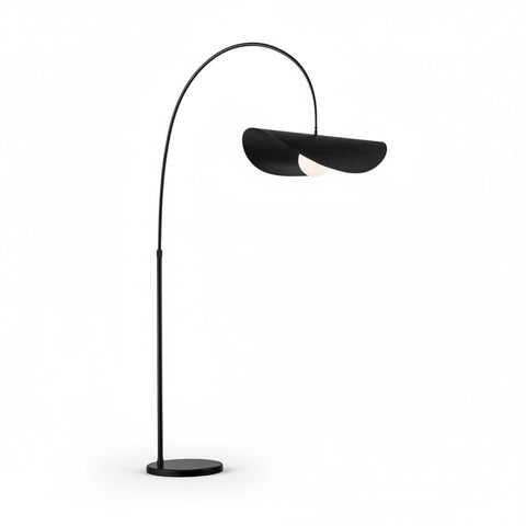 Lampada Da Terra Weert in Metallo Nero - 226 Cm