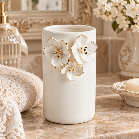 Bicchiere Bagno Amour de Fleurs – Mathilde M, 7x12x8cm