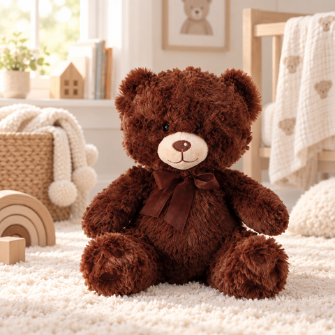 Orsetto in Peluche con Fiocco - 30x20x28 cm