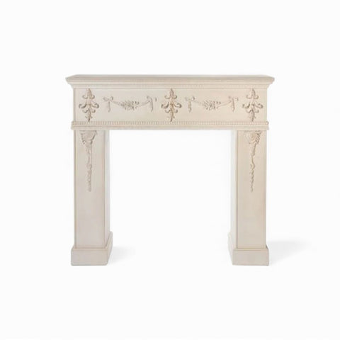 Cornice camino in legno con ornamenti by L'Arte di Nacchi - 120x32xH110.5 cm