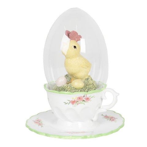 Huevo con pollito en taza