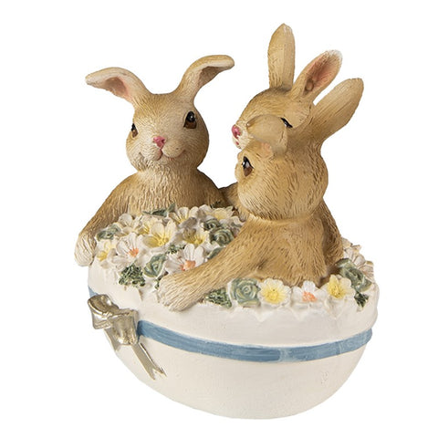 Bunnies in a flowerpot