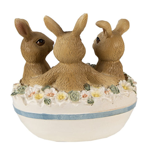 Bunnies in a flowerpot