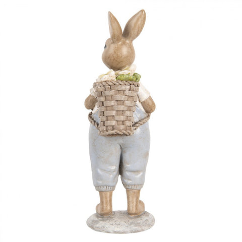 Statuetta Decorativa Coniglio - 6x6x17 cm
