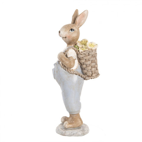 Statuetta Decorativa Coniglio - 6x6x17 cm