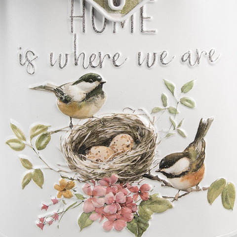 Cassetta della Posta Shabby Chic 27x8x39 cm – Stile Vintage con Uccellini e Nido