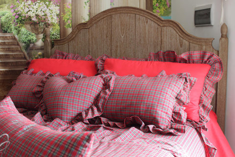 Set Letto Tartan - Realizzato totalmente a mano