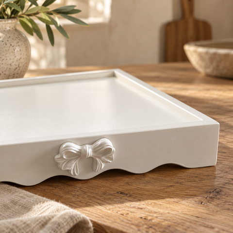 Vassoio con Fiocco – Kaluka Shabby Chic – foto 3