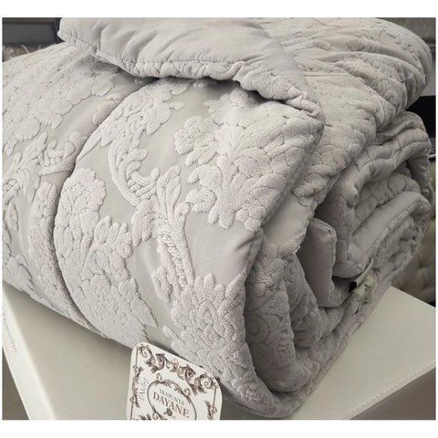 Trapunta Dayane Matrimoniale con Federe – Greige, Ottanio o Cipria – 260x260 cm